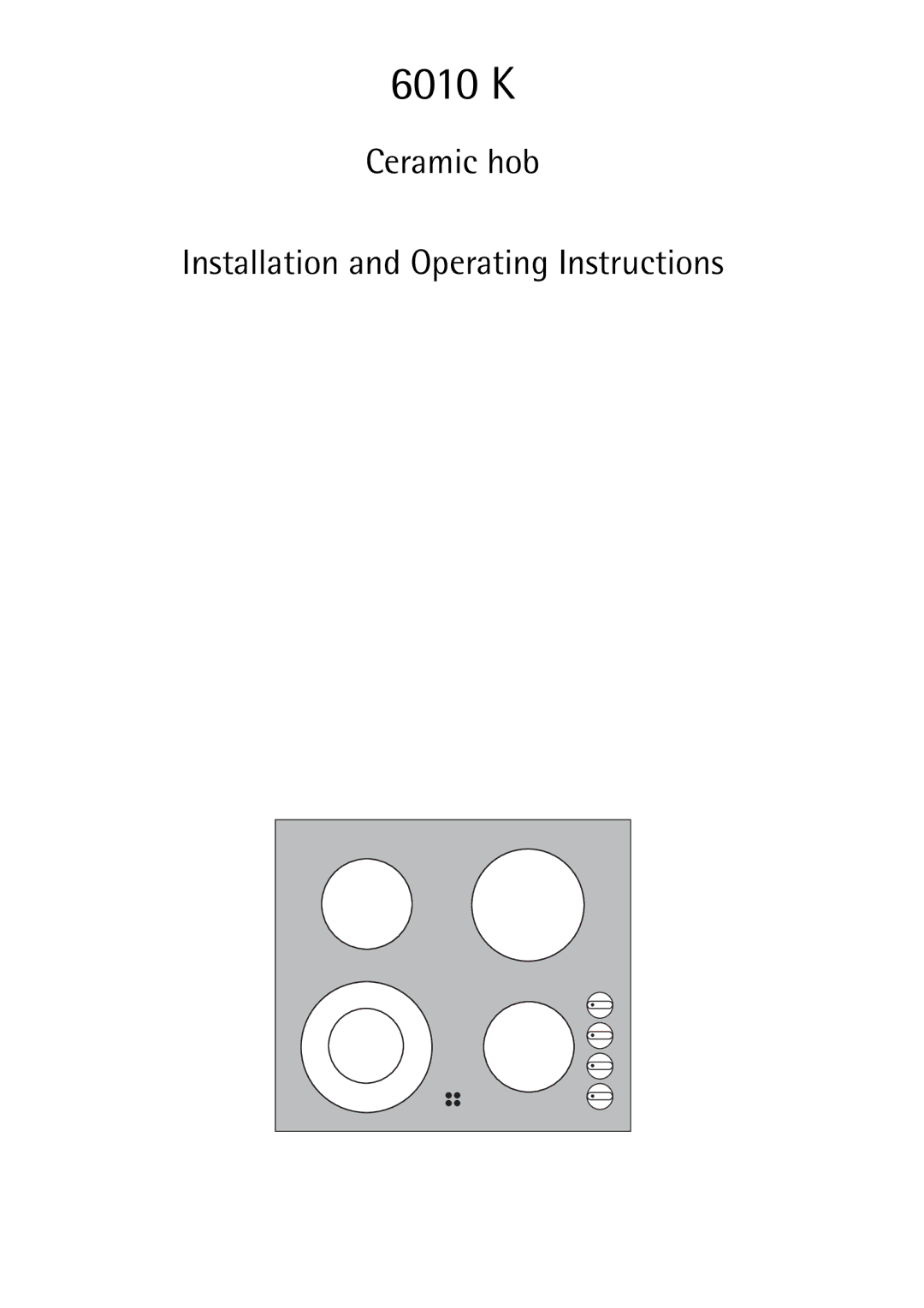 AEG 6010 K manual 