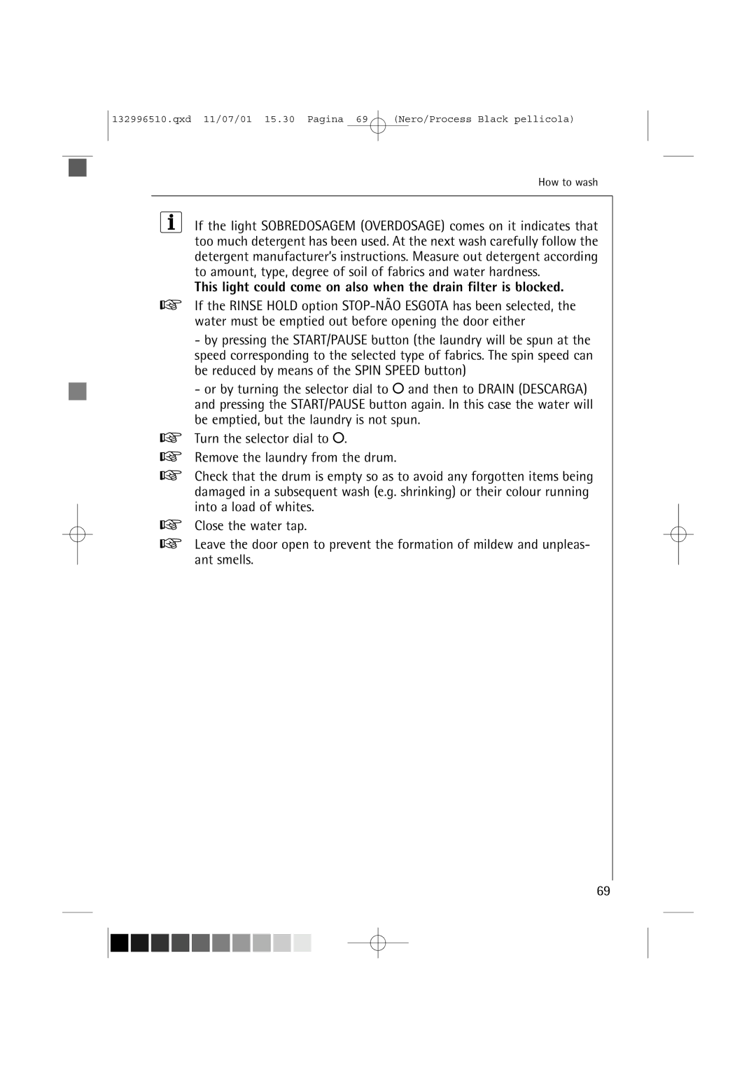 AEG 60820 manual How to wash 