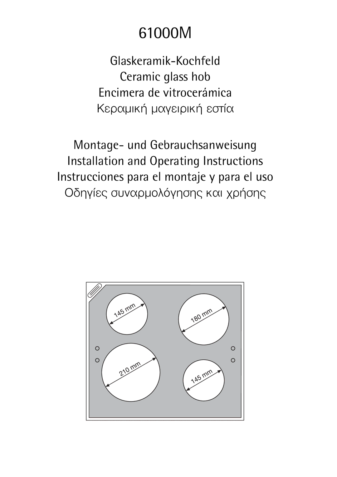 AEG 61000M manual 