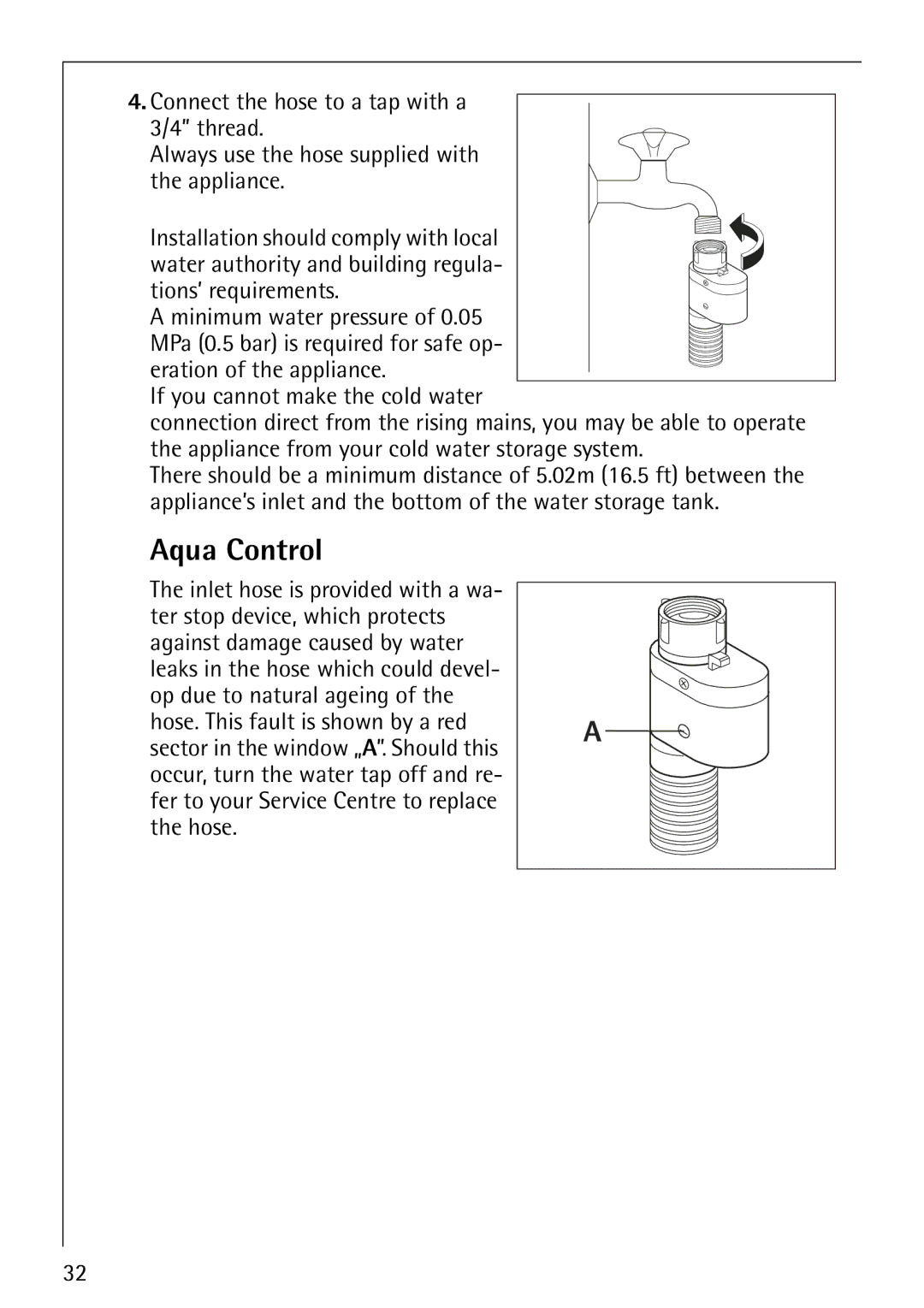 AEG 61900, 60900 manual Aqua Control 