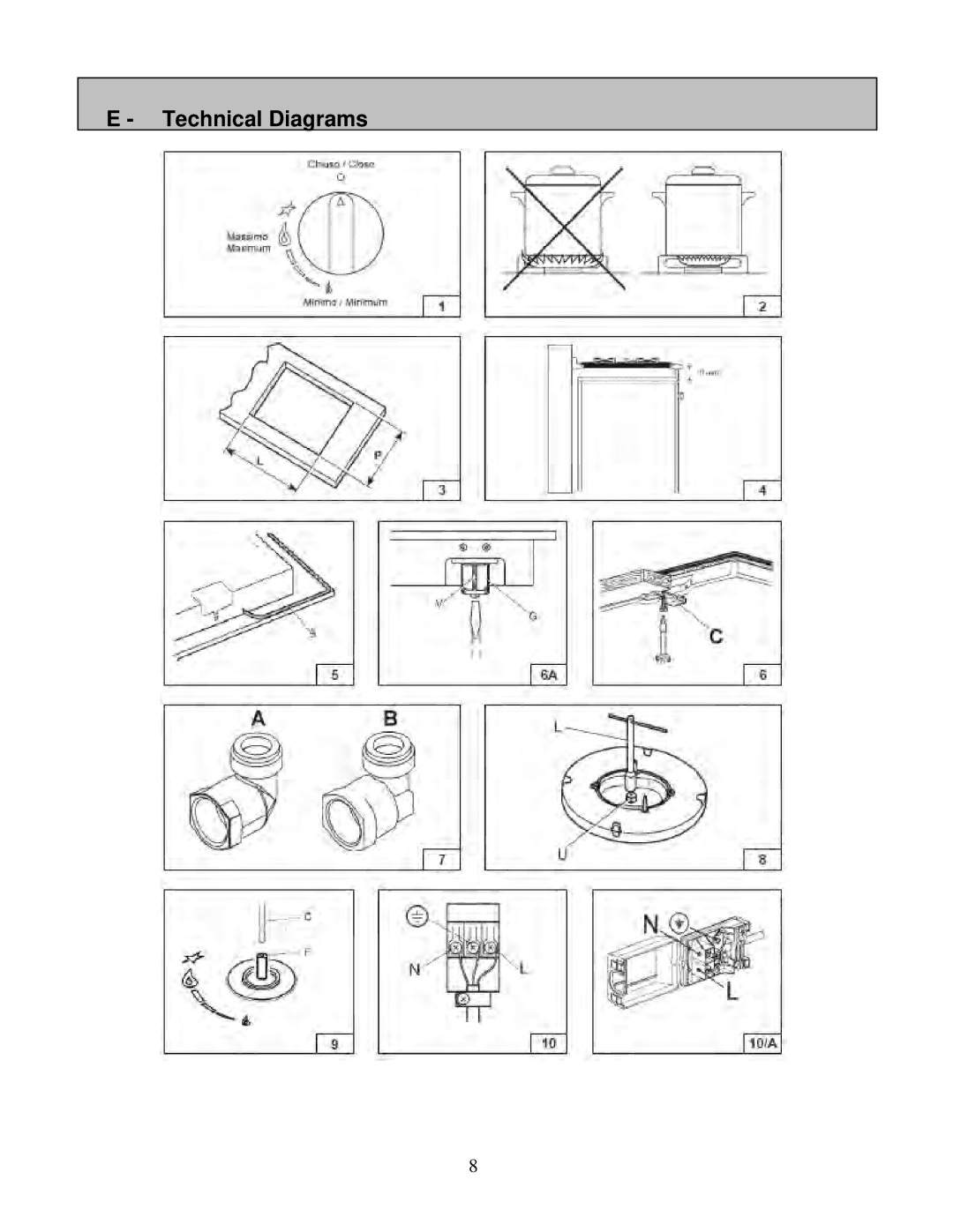 AEG 6524gm-m user manual Technical Diagrams 