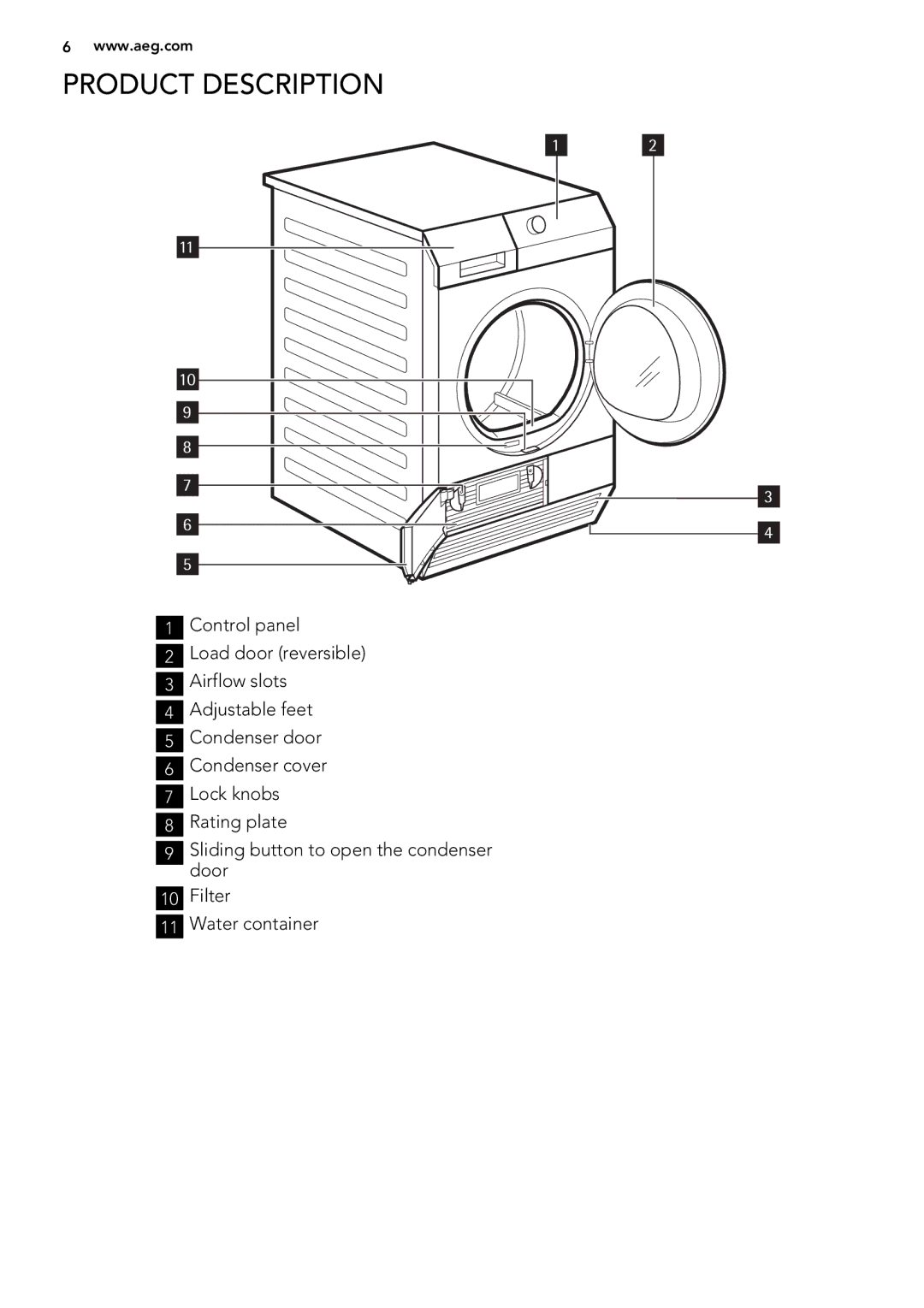 AEG 65270AC EN user manual Product Description 