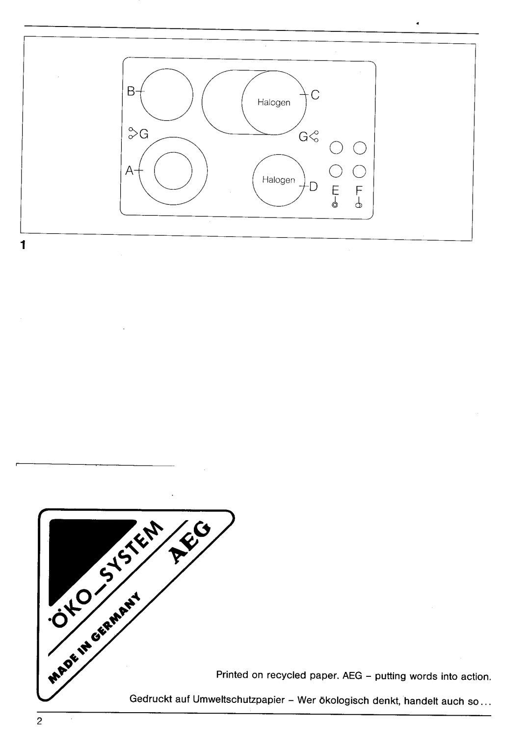 AEG 7250 K manual 