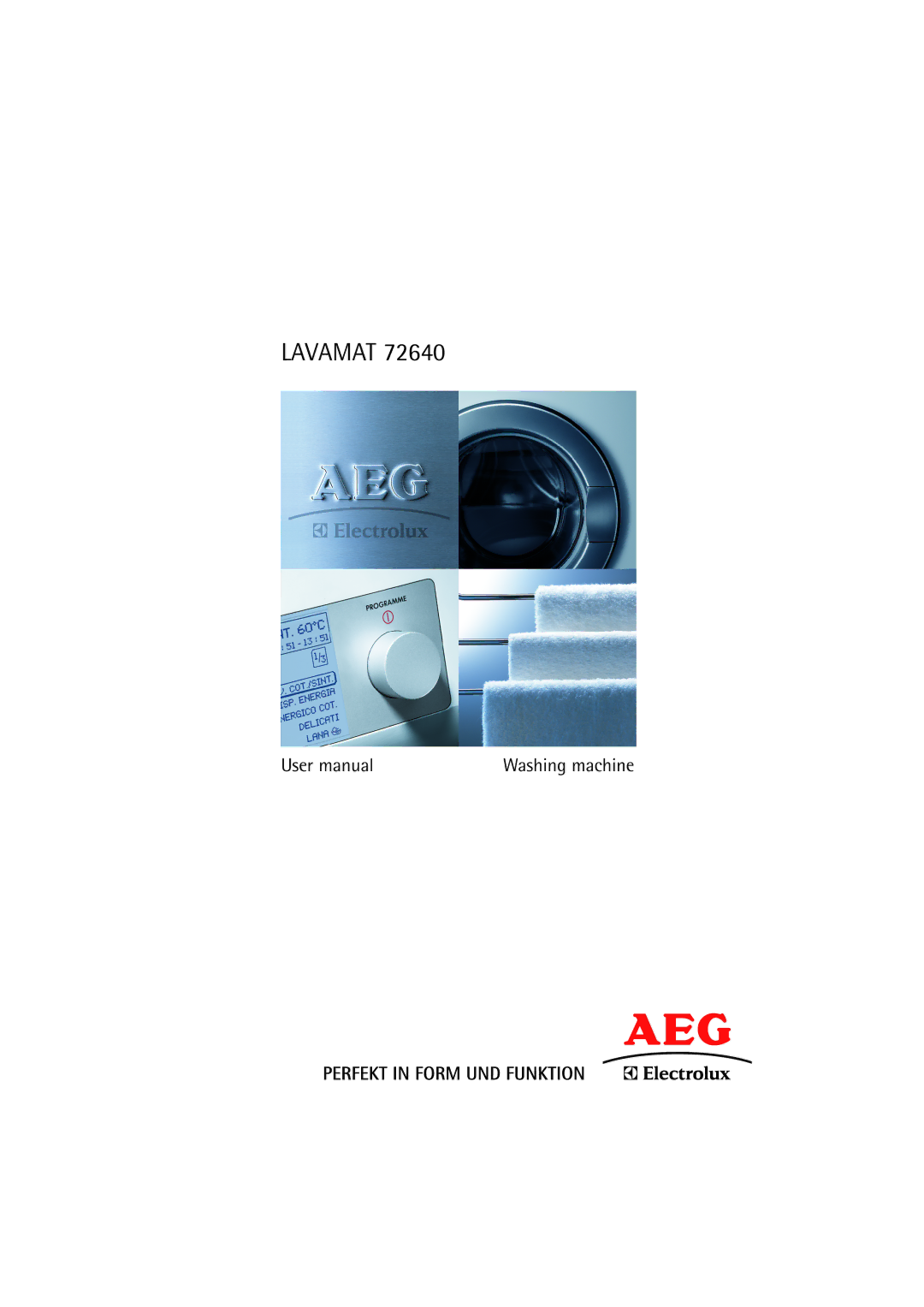 AEG 72640 user manual Lavamat 