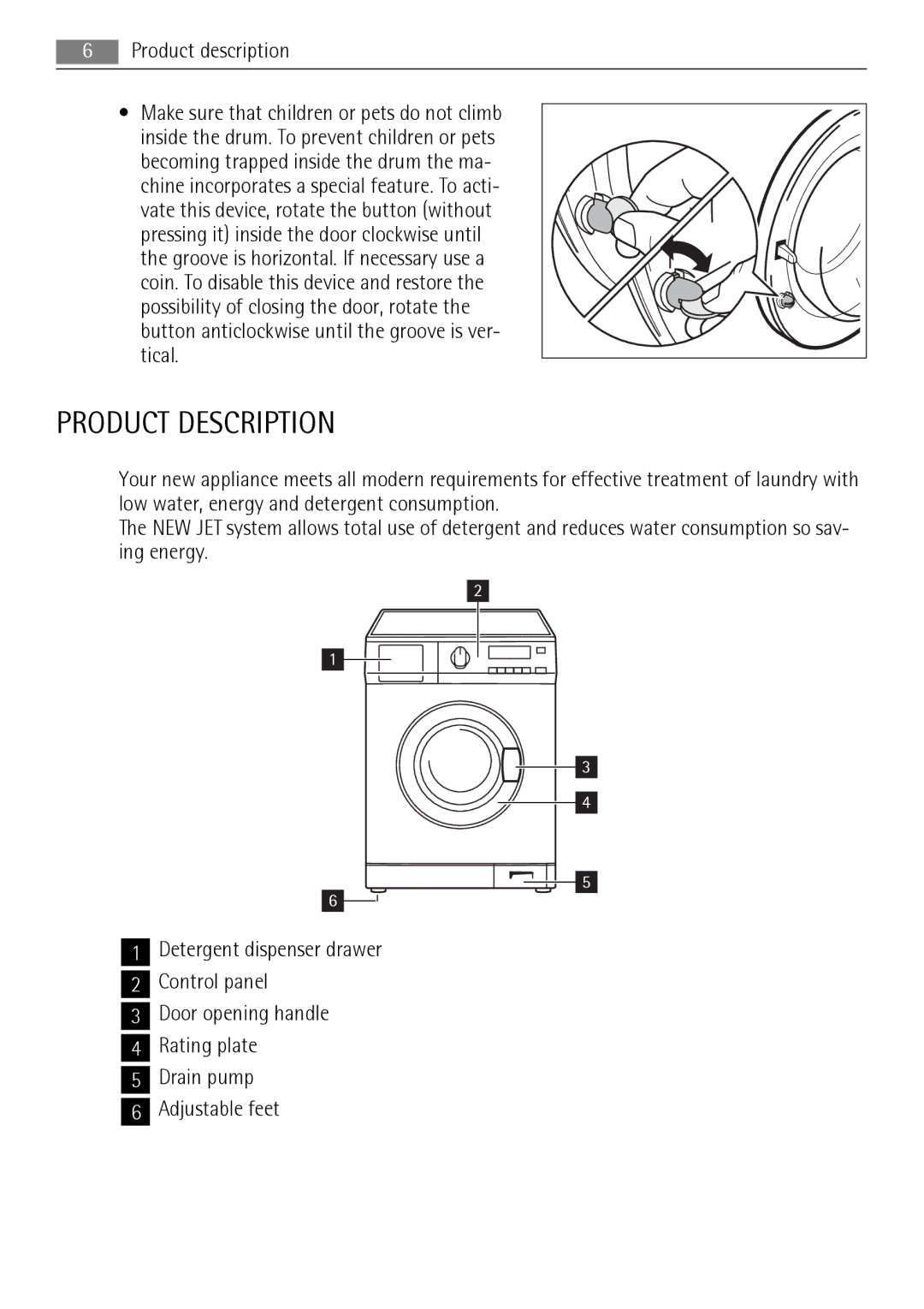 AEG 72850 user manual Product Description 