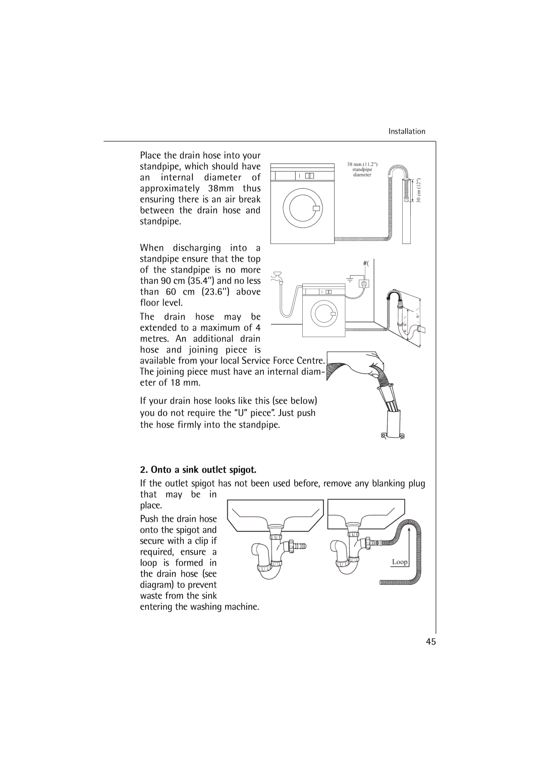 AEG 74900 manual Onto a sink outlet spigot 