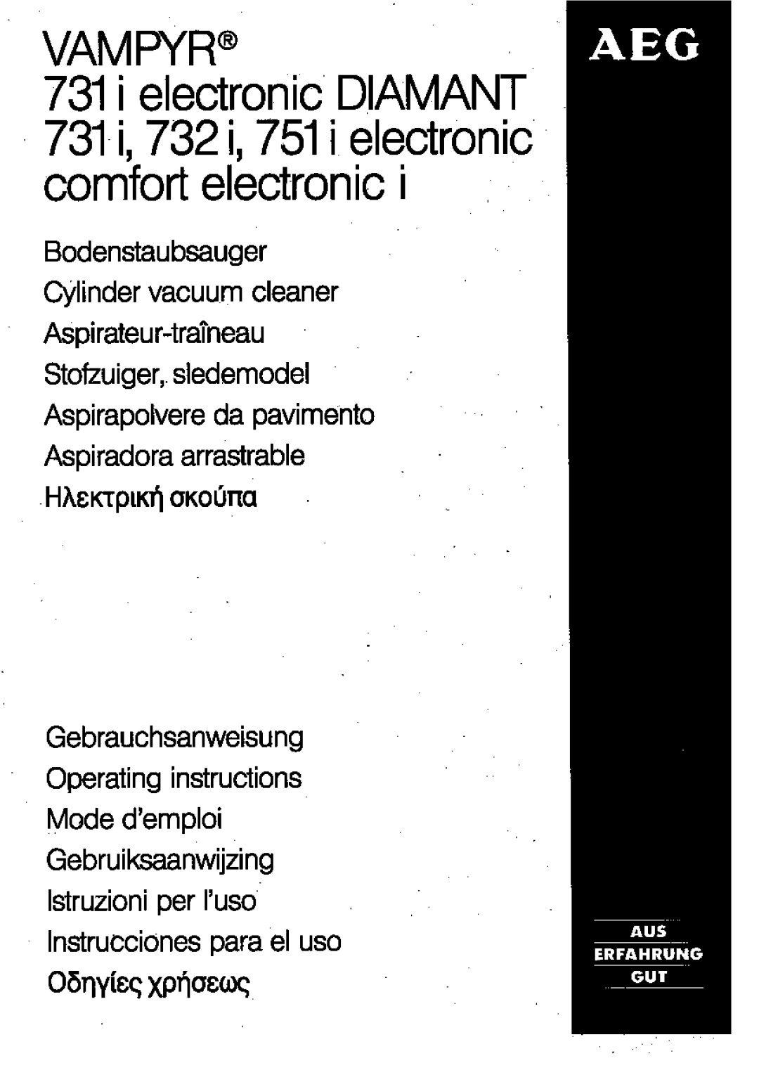 AEG 732I, 751I, 731I manual 