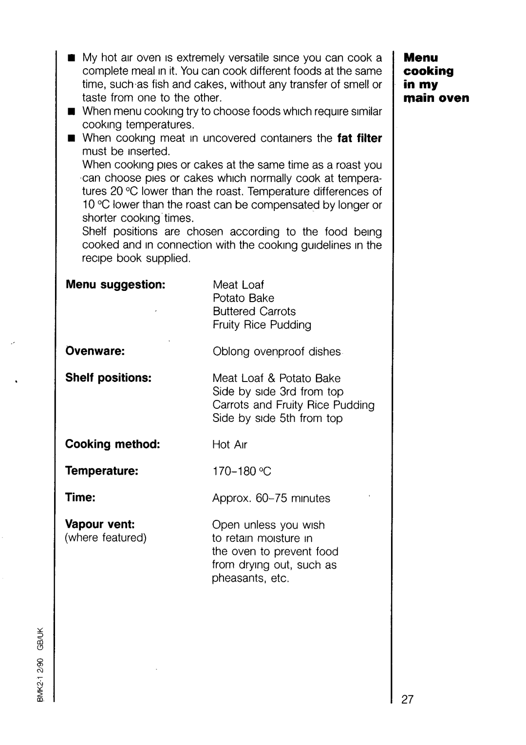 AEG 7658 B manual 