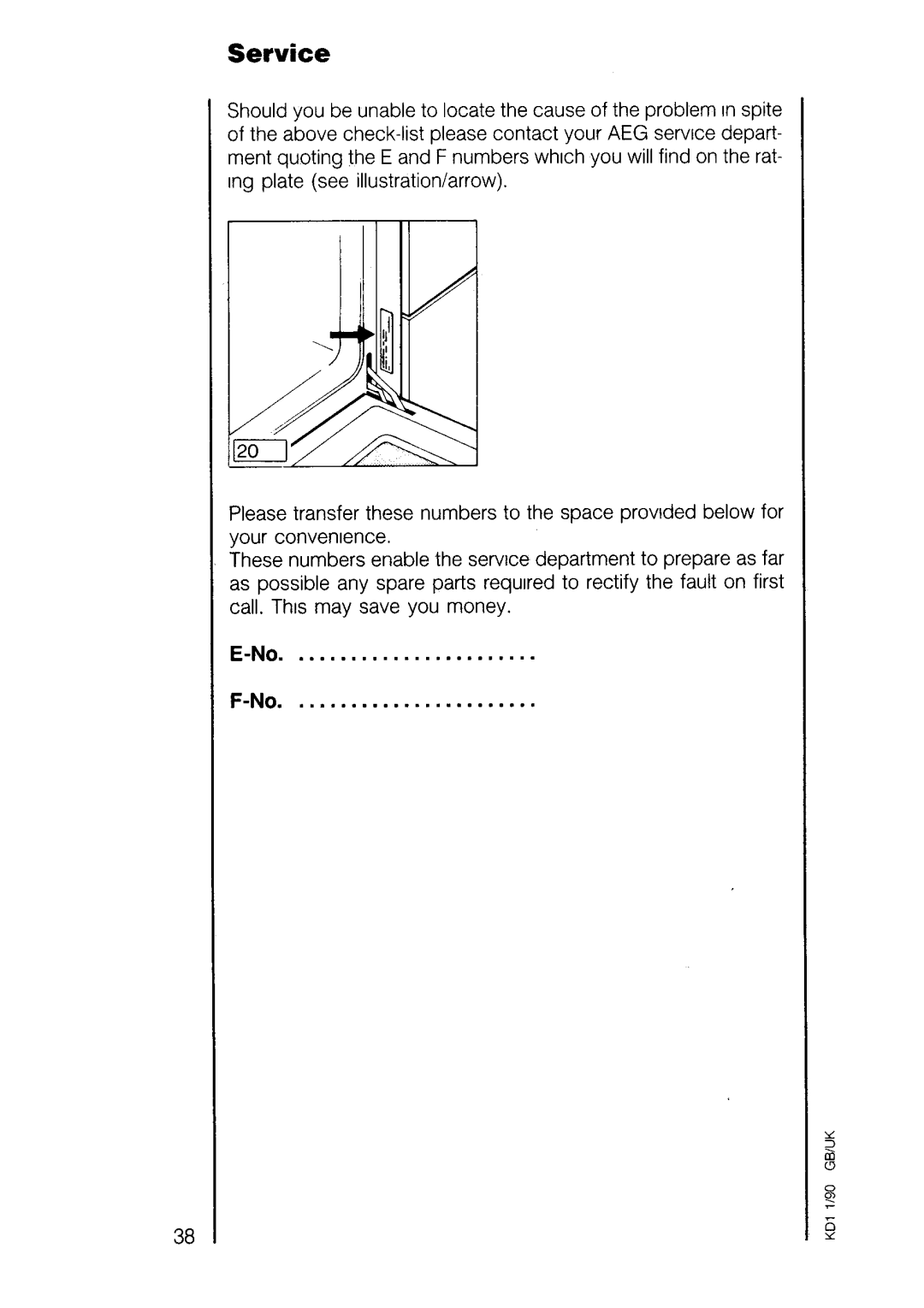 AEG 7658 B manual 