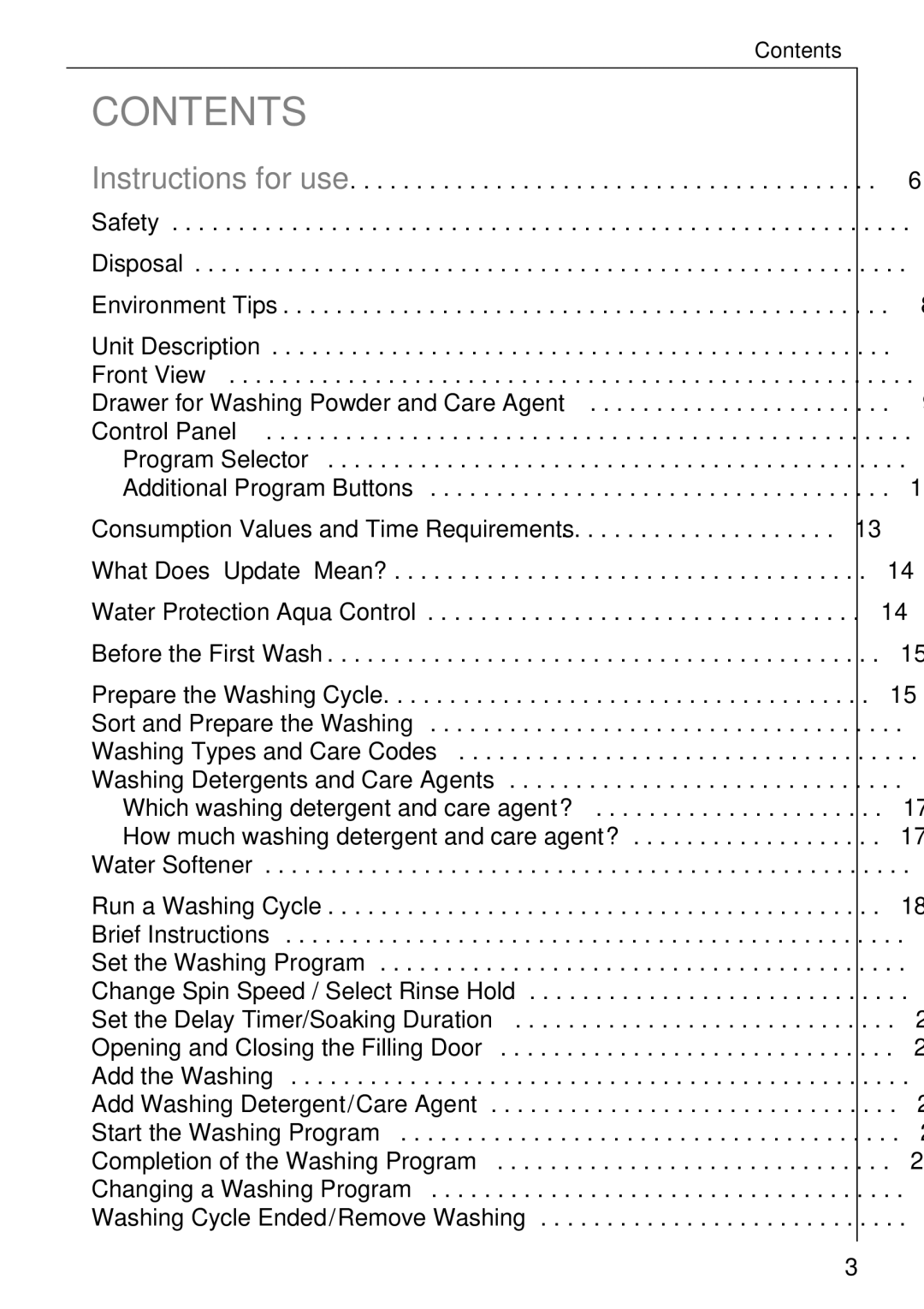 AEG 76730 manual Contents 