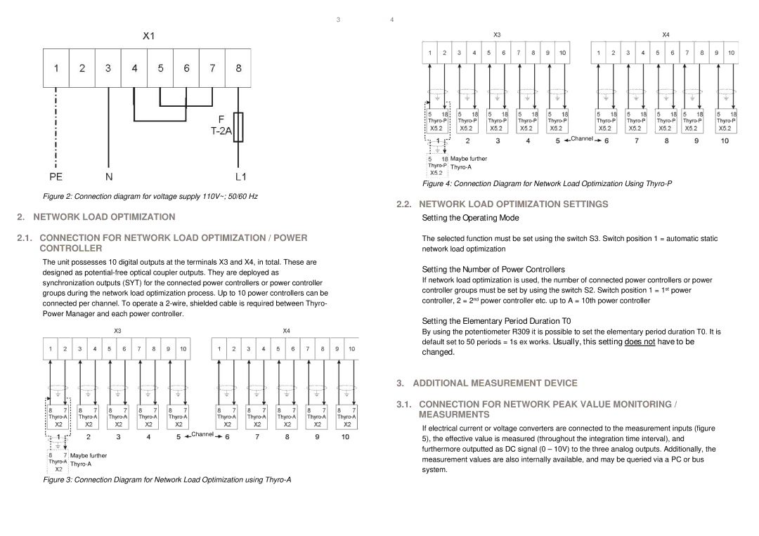 AEG 8.000.024.628 manual Network Load Optimization Settings, Setting the Operating Mode 