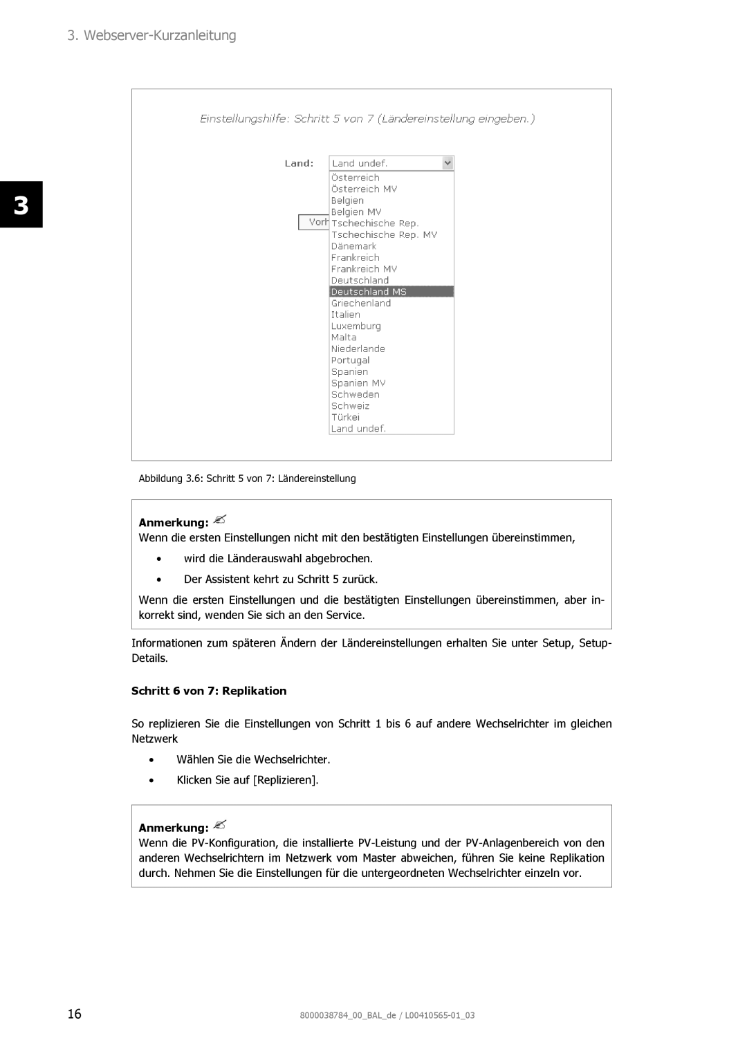 AEG 8000038784_00_BAL_de user manual Anmerkung, Schritt 6 von 7 Replikation 