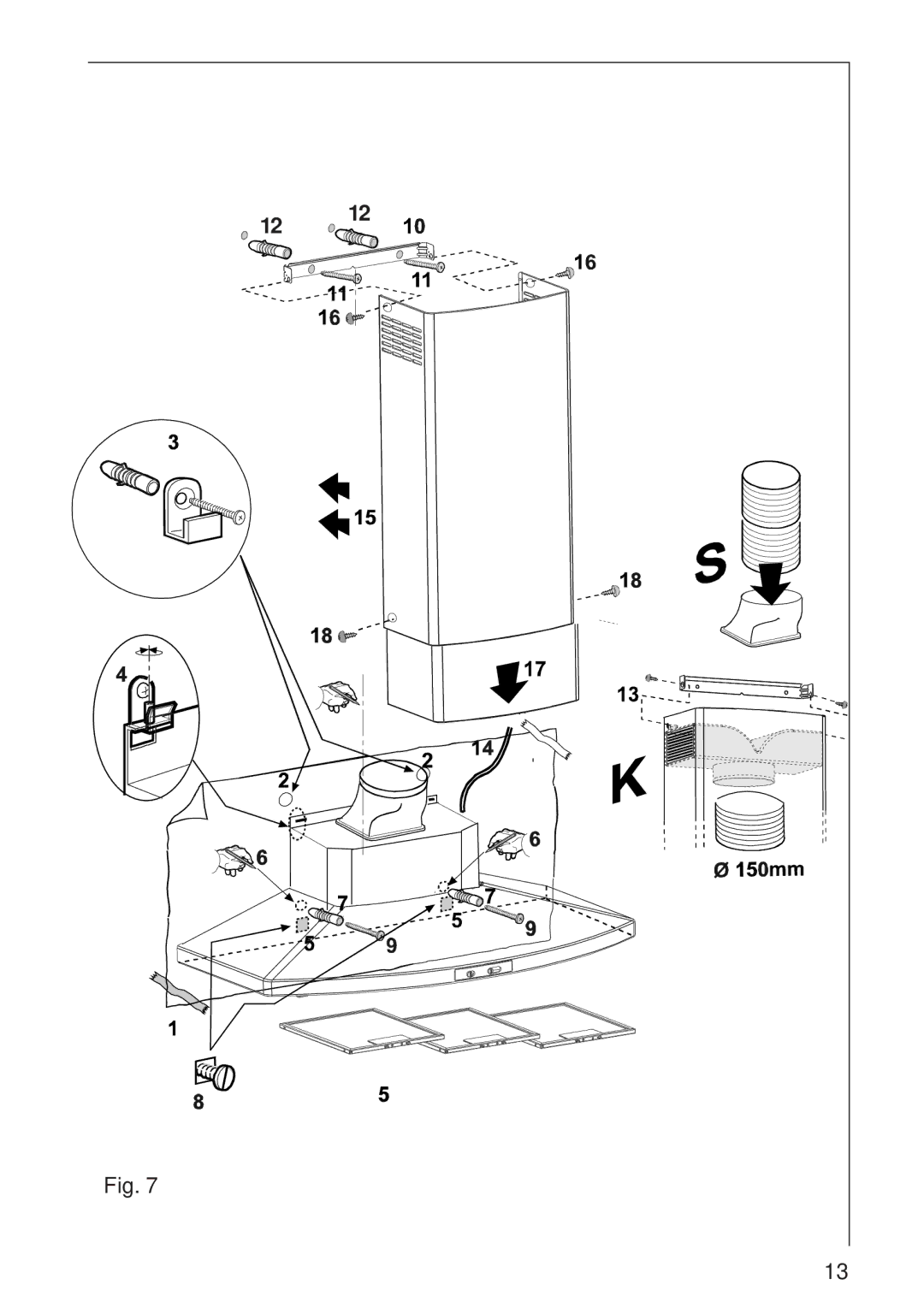 AEG 8160 D installation instructions 