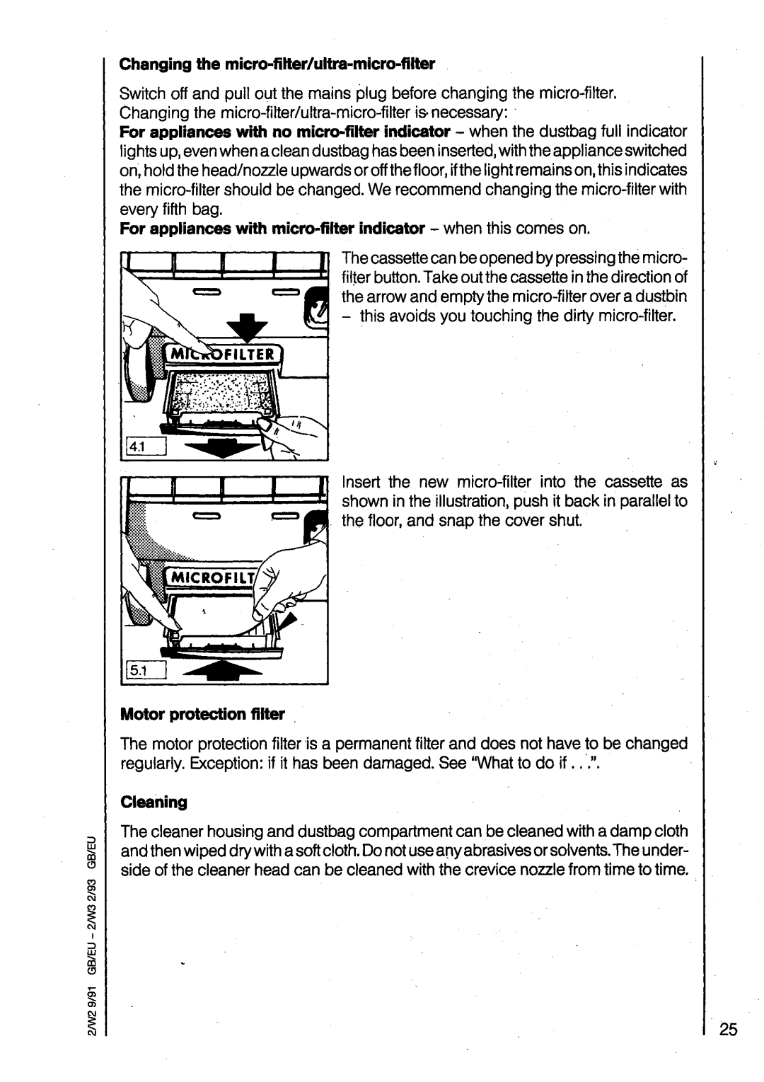 AEG 825I, 828I manual 