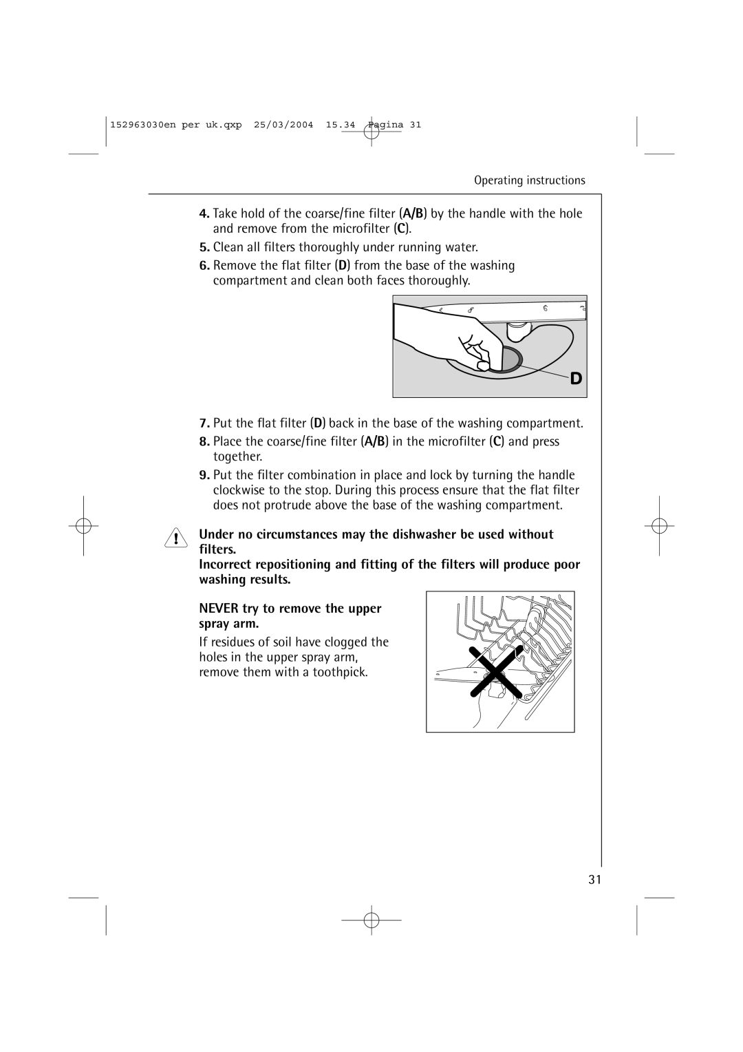 AEG 84470 VI manual MA40 