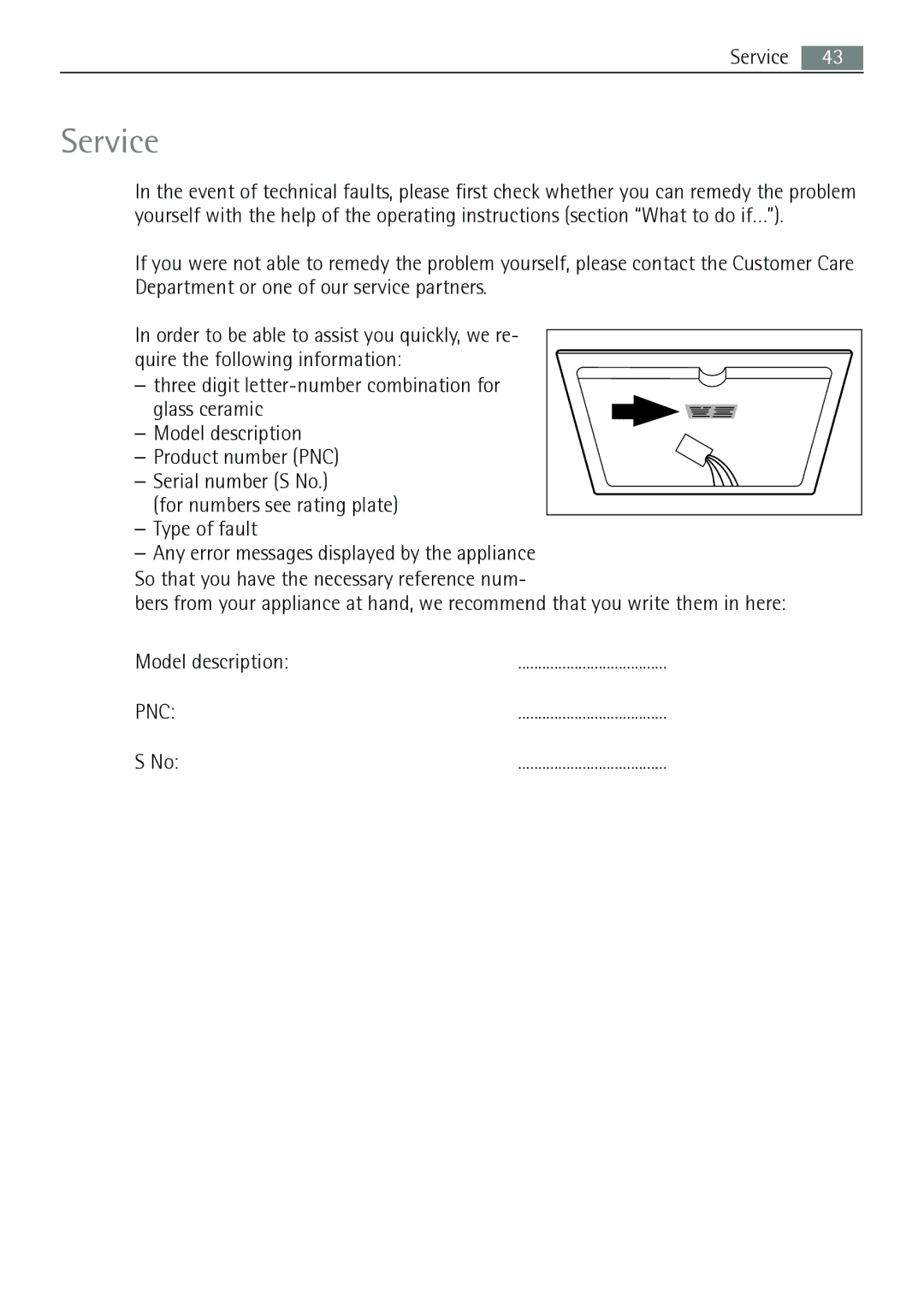 AEG 88131 K-MN user manual Service 