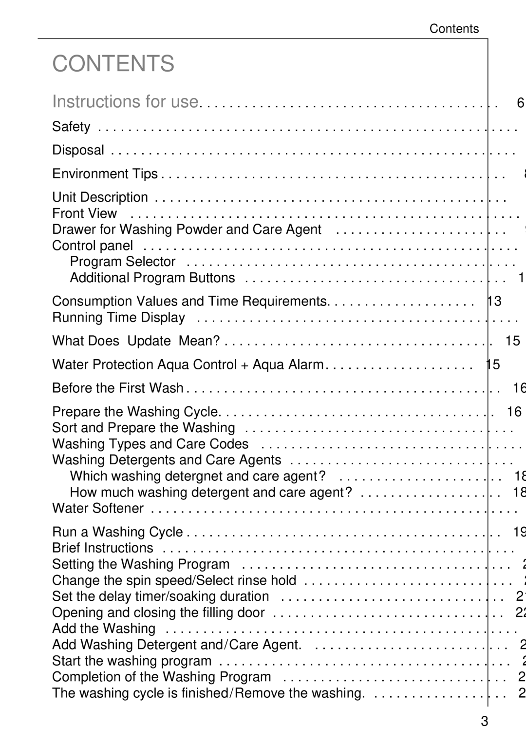 AEG 88830 manual Contents 