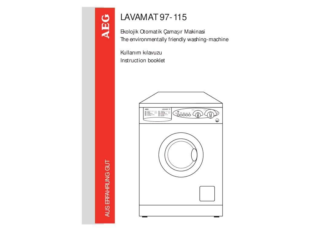 AEG 97-115 manual Lavamat 