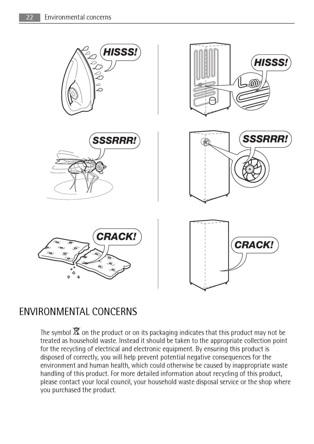 AEG A72900GNW0, A72900GNX0 user manual Environmental Concerns 