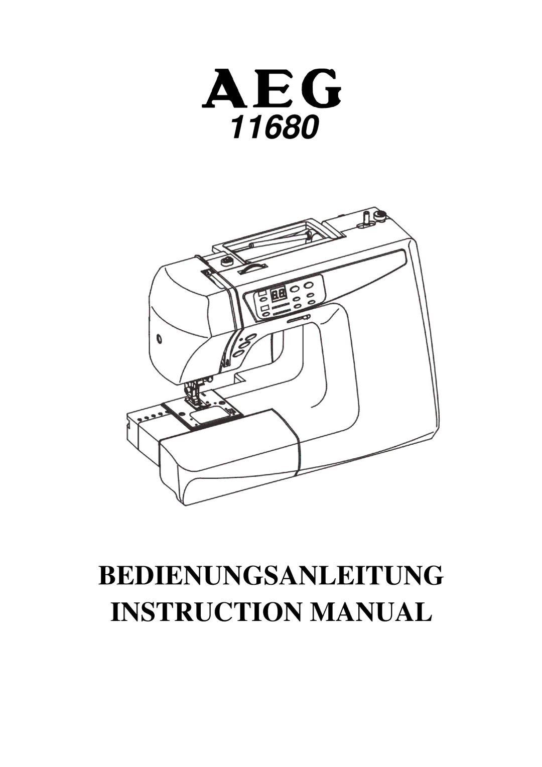 AEG aeg11680 instruction manual 