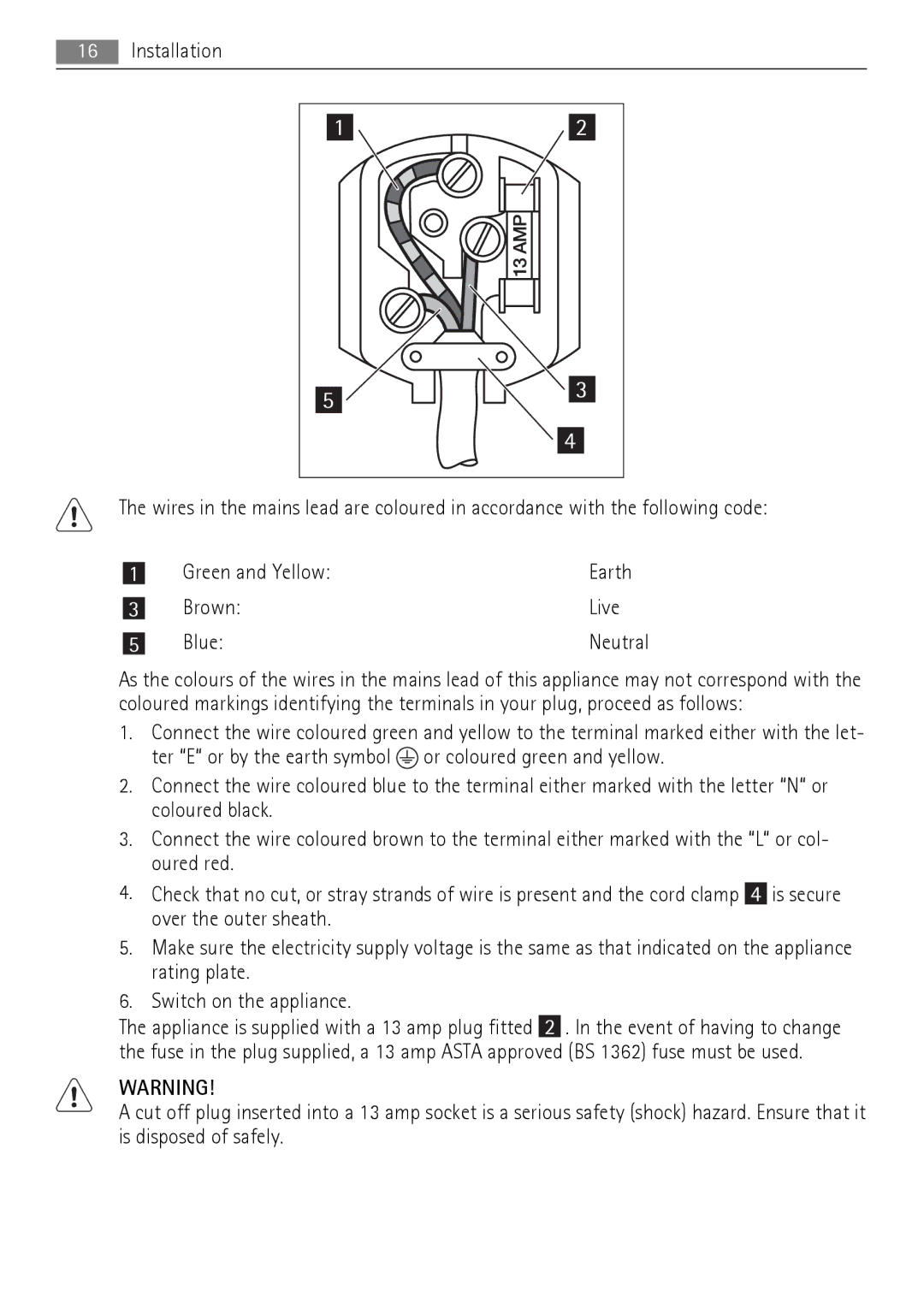 AEG AGS78800F0 user manual Neutral 