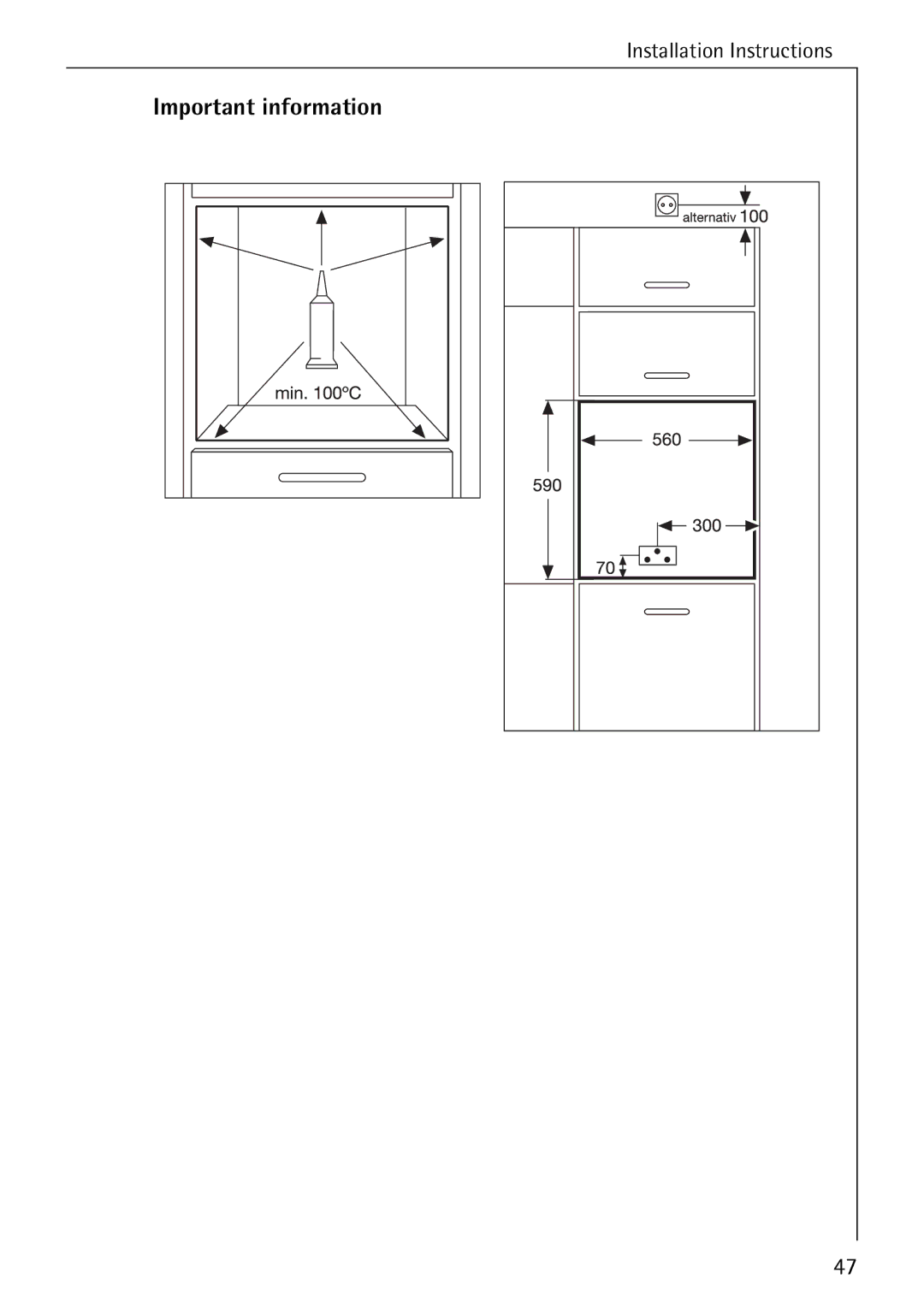 AEG B 2100 operating instructions Important information 