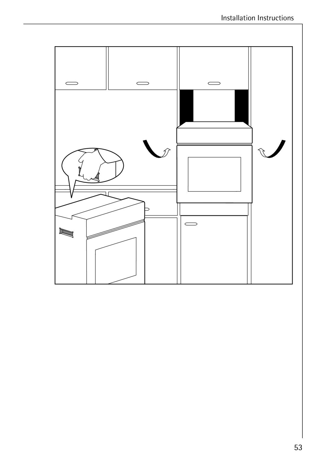 AEG B 4100 operating instructions Installation Instructions 