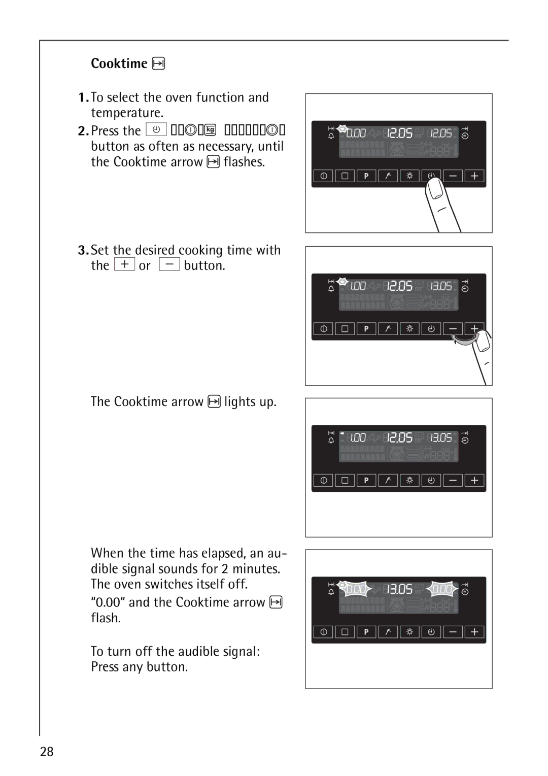 AEG B8920-1 manual Cooktime 