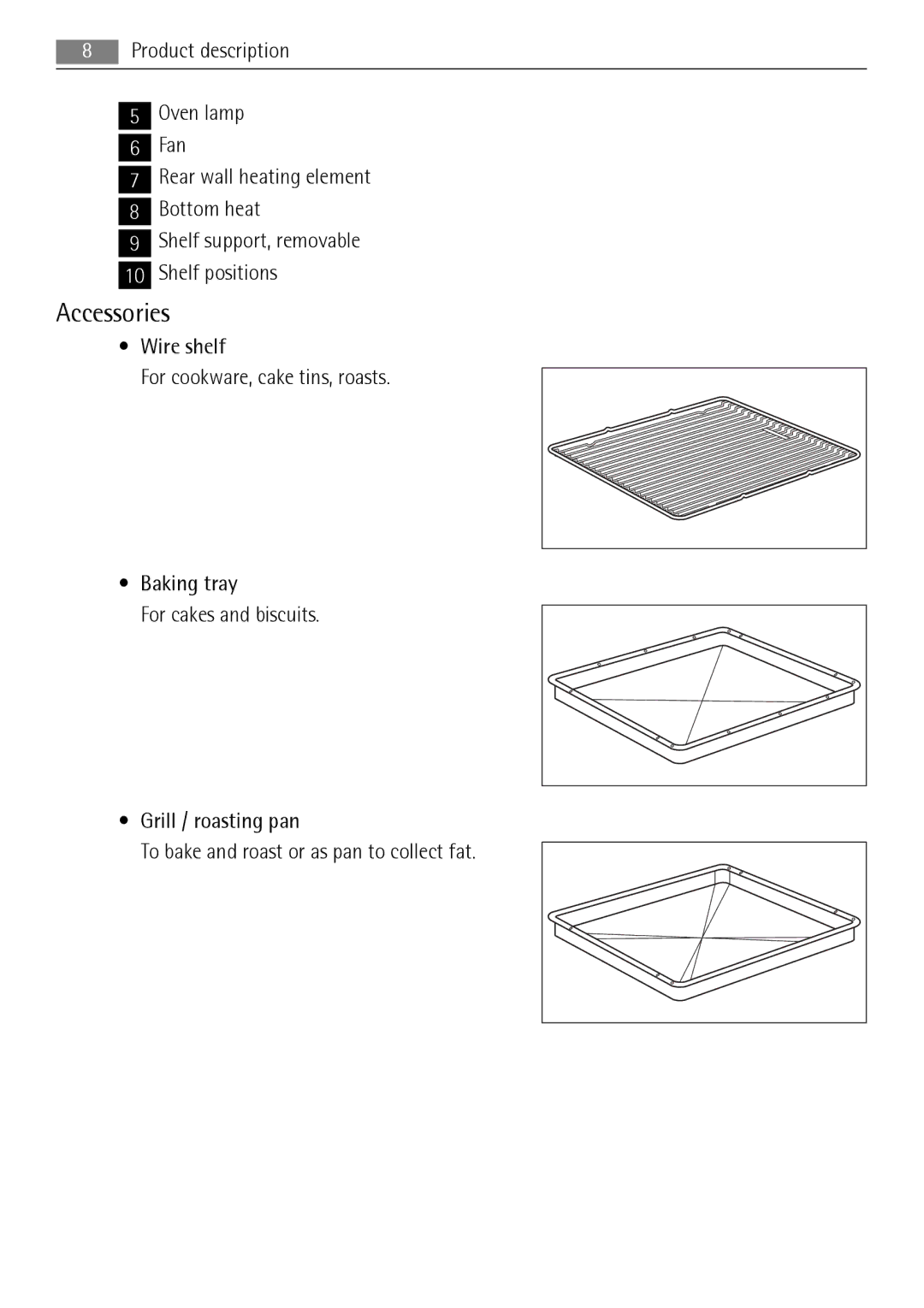 AEG BP8314001 user manual Accessories 