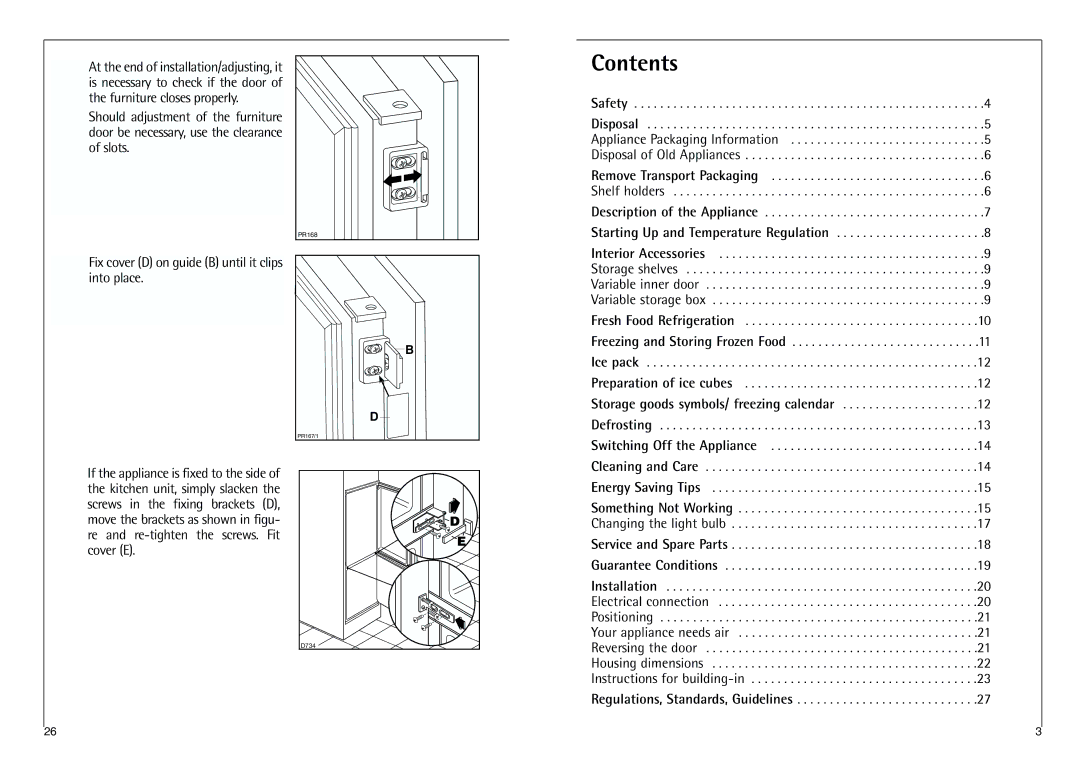 AEG C 7 18 40-4I installation instructions Contents 