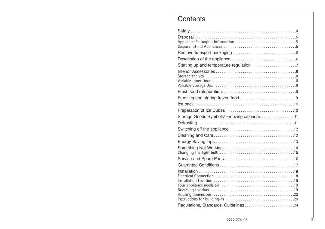 AEG C 7 18 40 I installation instructions Contents 