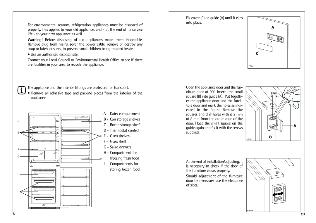 AEG C 7 18 41 I Remove transport packaging, Description of the appliance, Disposal of old Appliances 