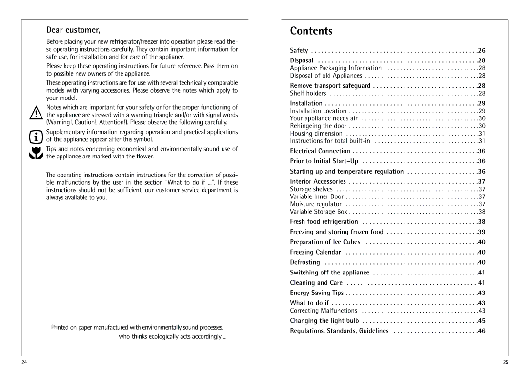 AEG D 8 16 40-4 I installation instructions Contents 