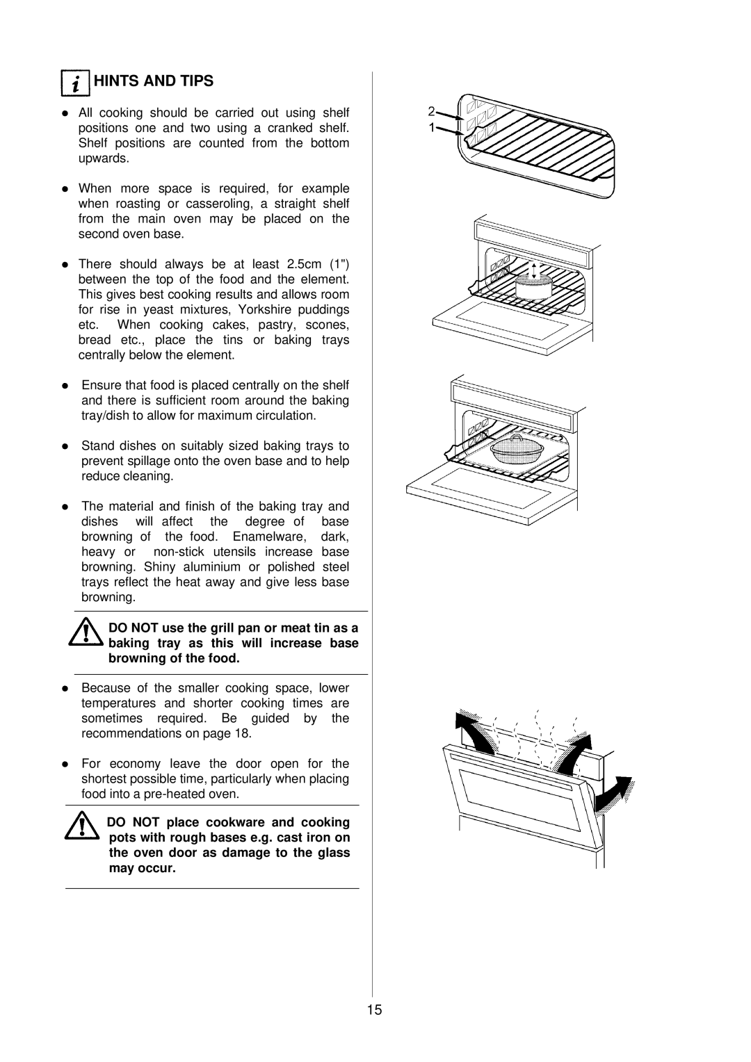 AEG D2160-1 manual Hints and Tips 