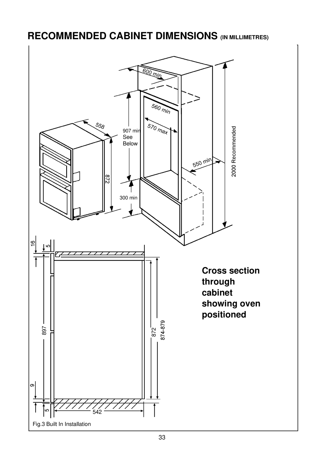 AEG D2160-1 manual Cross section 