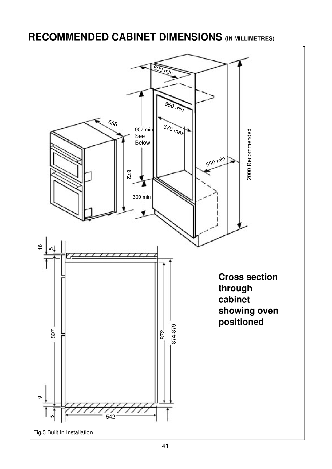 AEG D4100-1 manual Cross section 