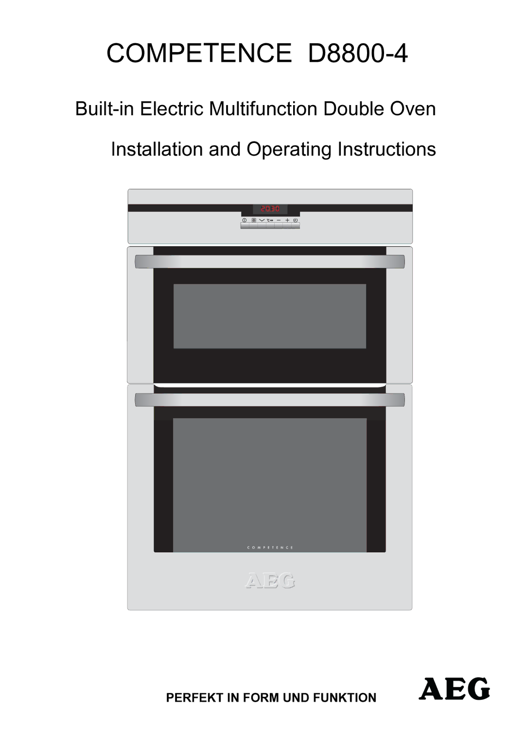 AEG operating instructions Competence D8800-4 