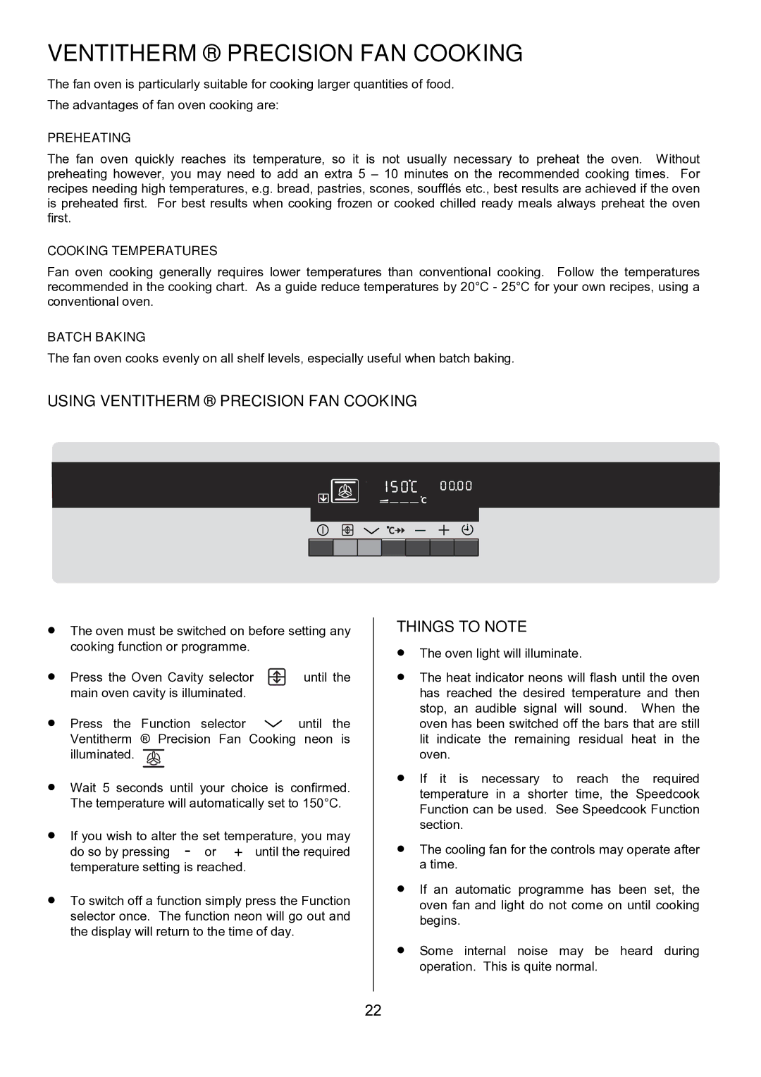 AEG D8800-4 operating instructions Using Ventitherm Precision FAN Cooking 