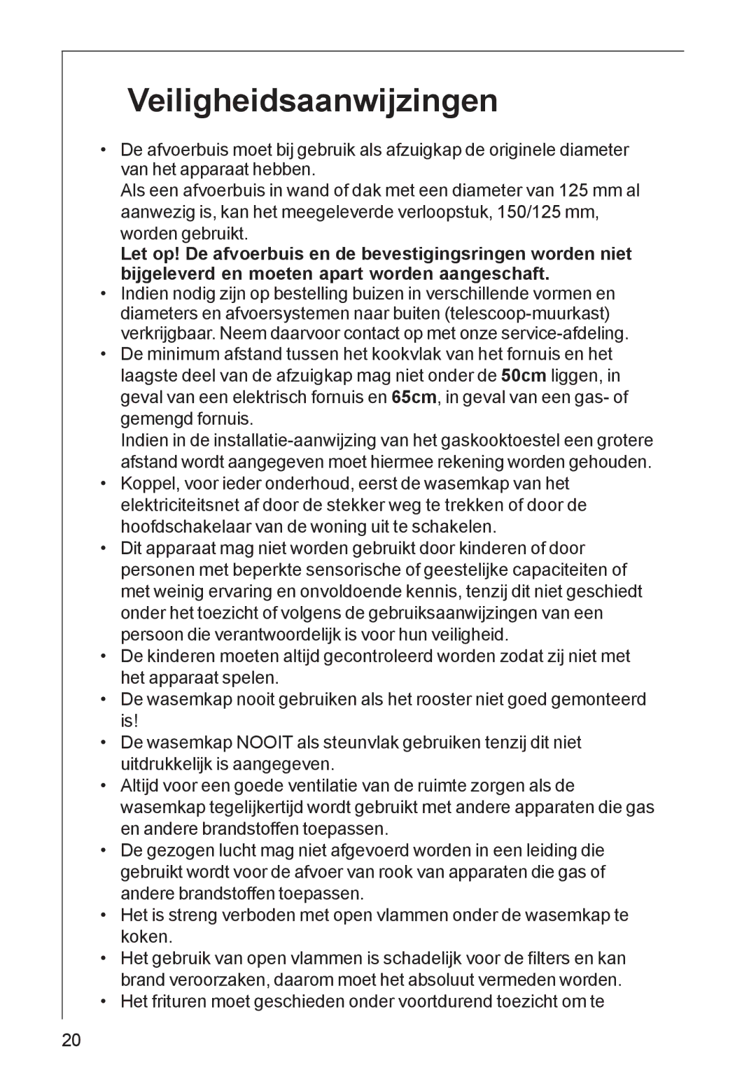 AEG DK 4390, DK 4360 user manual Veiligheidsaanwijzingen 