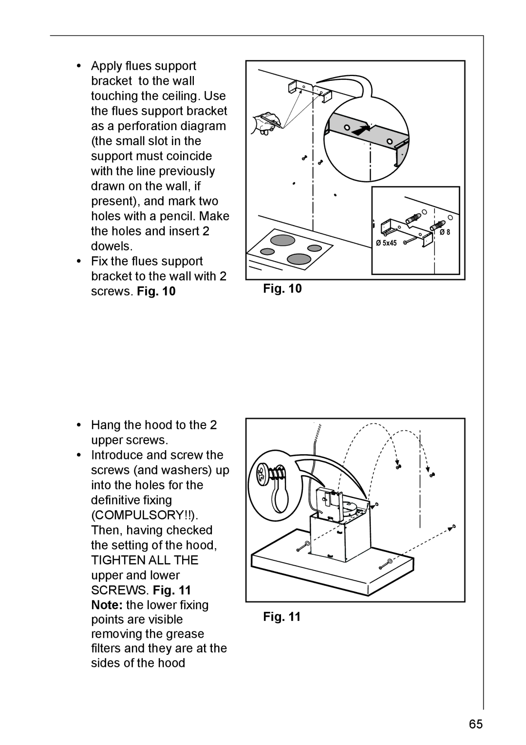 AEG DK 4360, DK 4390 user manual 5x45 