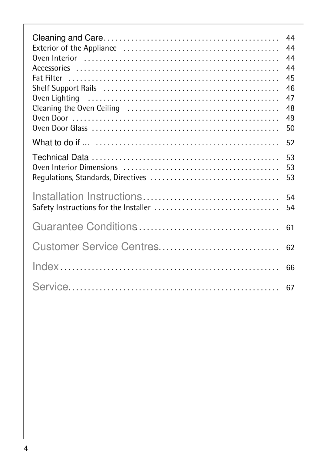 AEG E4100-1 manual Oven Interior, Oven Lighting, What to do if 