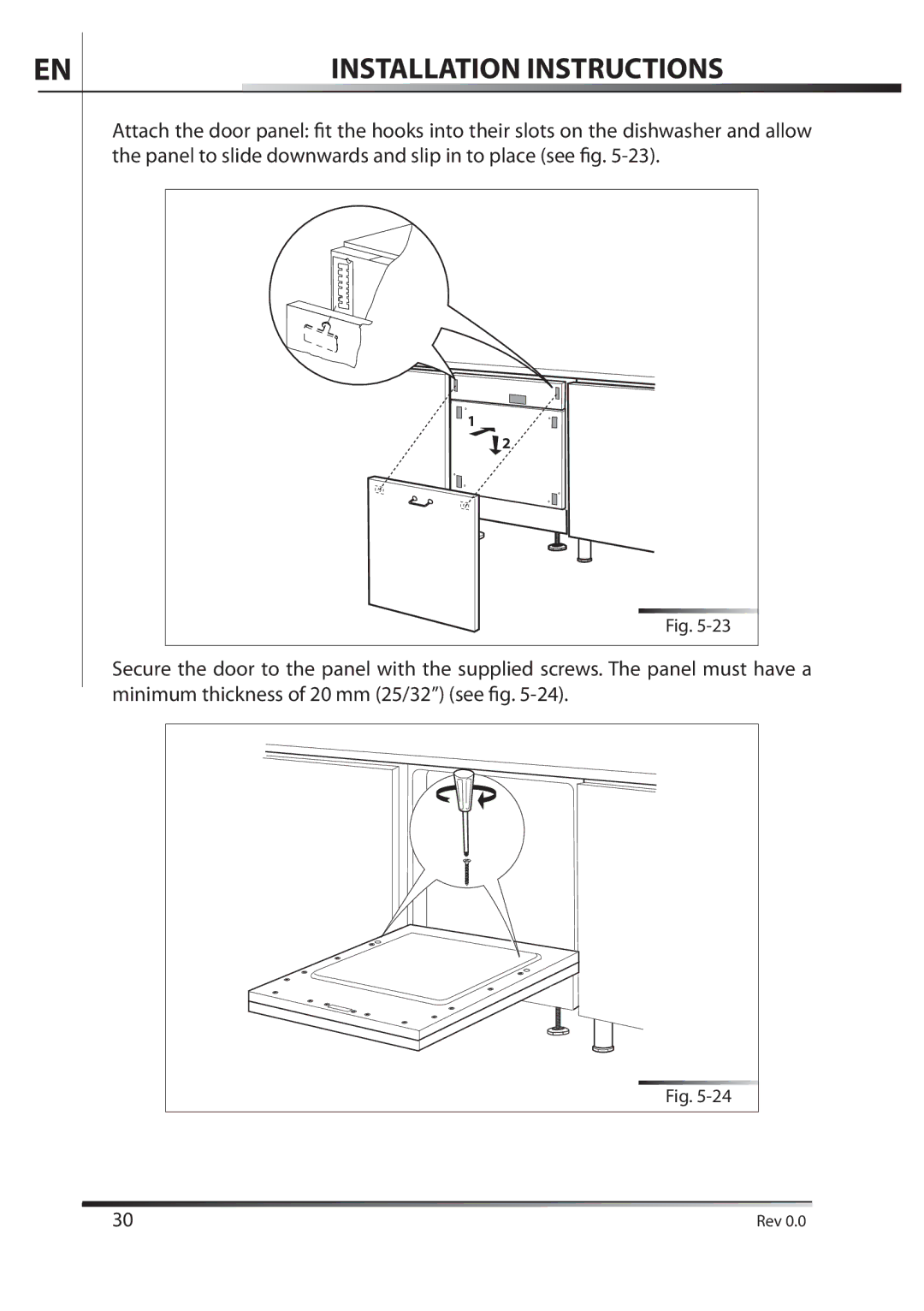 AEG F89078VI-M user manual Installation Instructions 