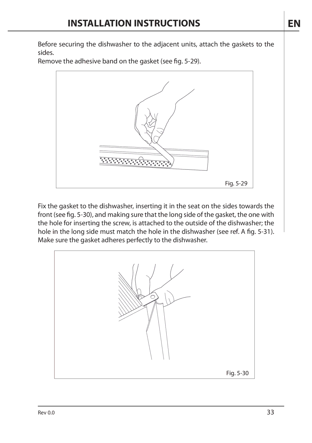 AEG F89078VI-M user manual Installation Instructions 