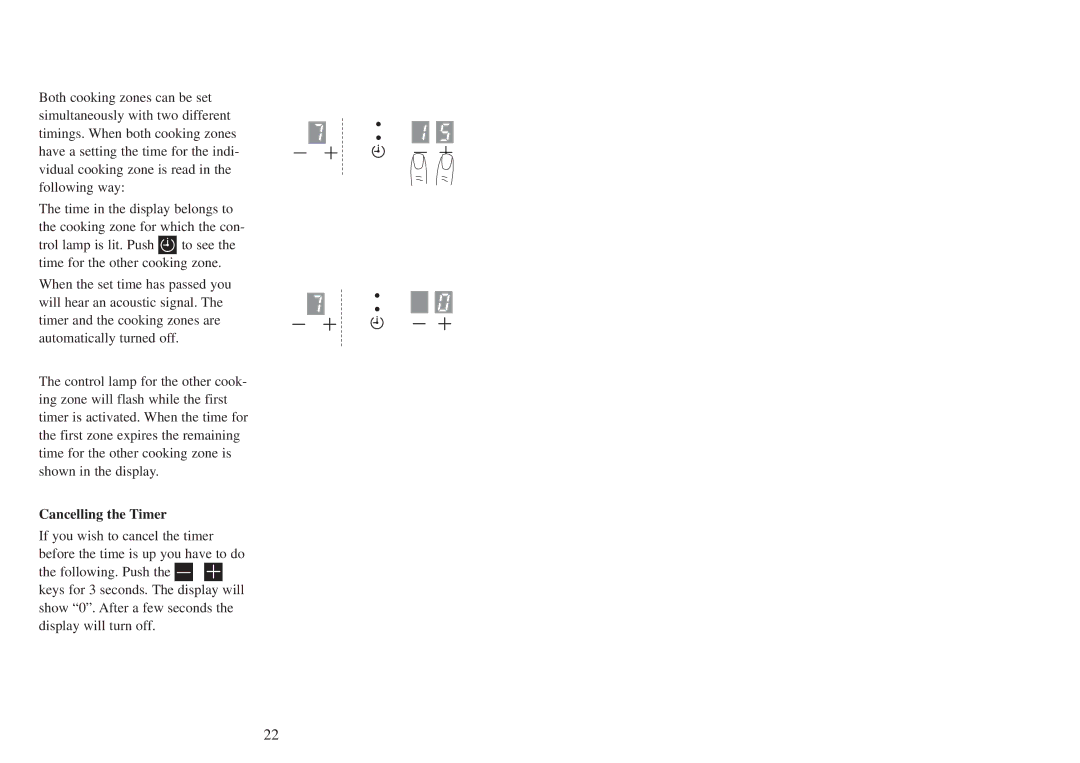 AEG FM 4803K-AN manual Cancelling the Timer 