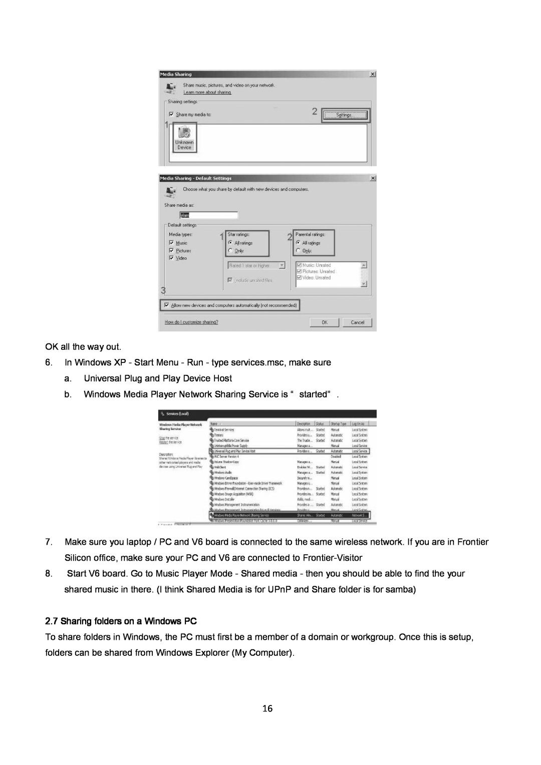AEG IR 4427 instruction manual Sharing folders on a Windows PC 