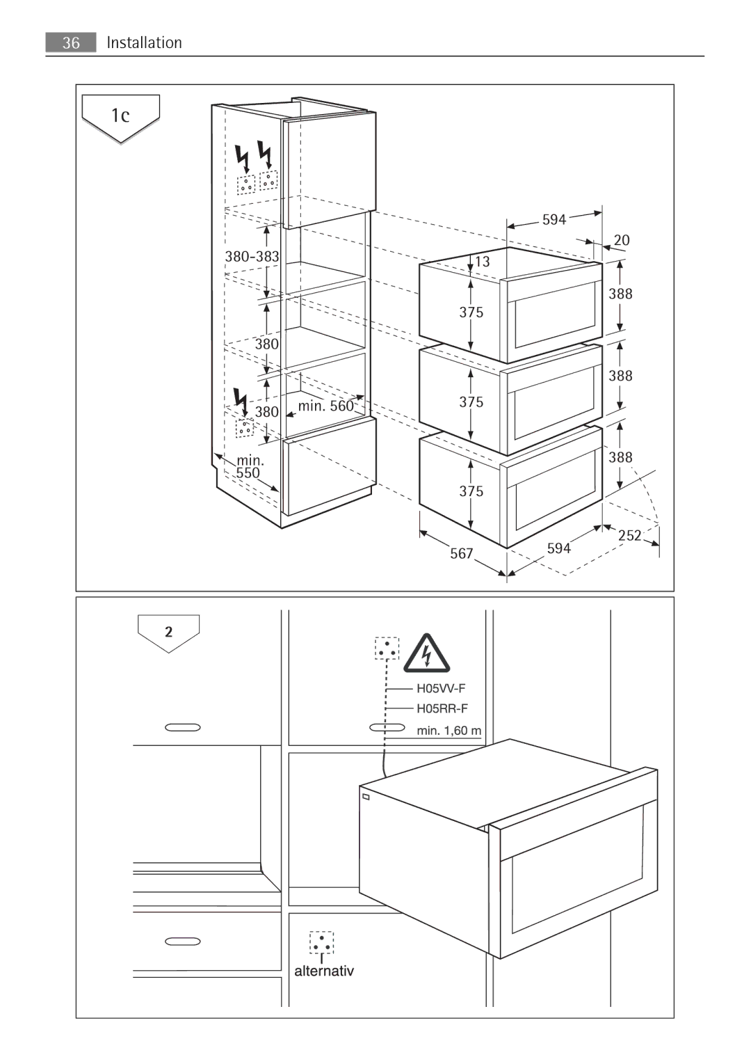 AEG KB7100000 user manual 594 380-383 375 