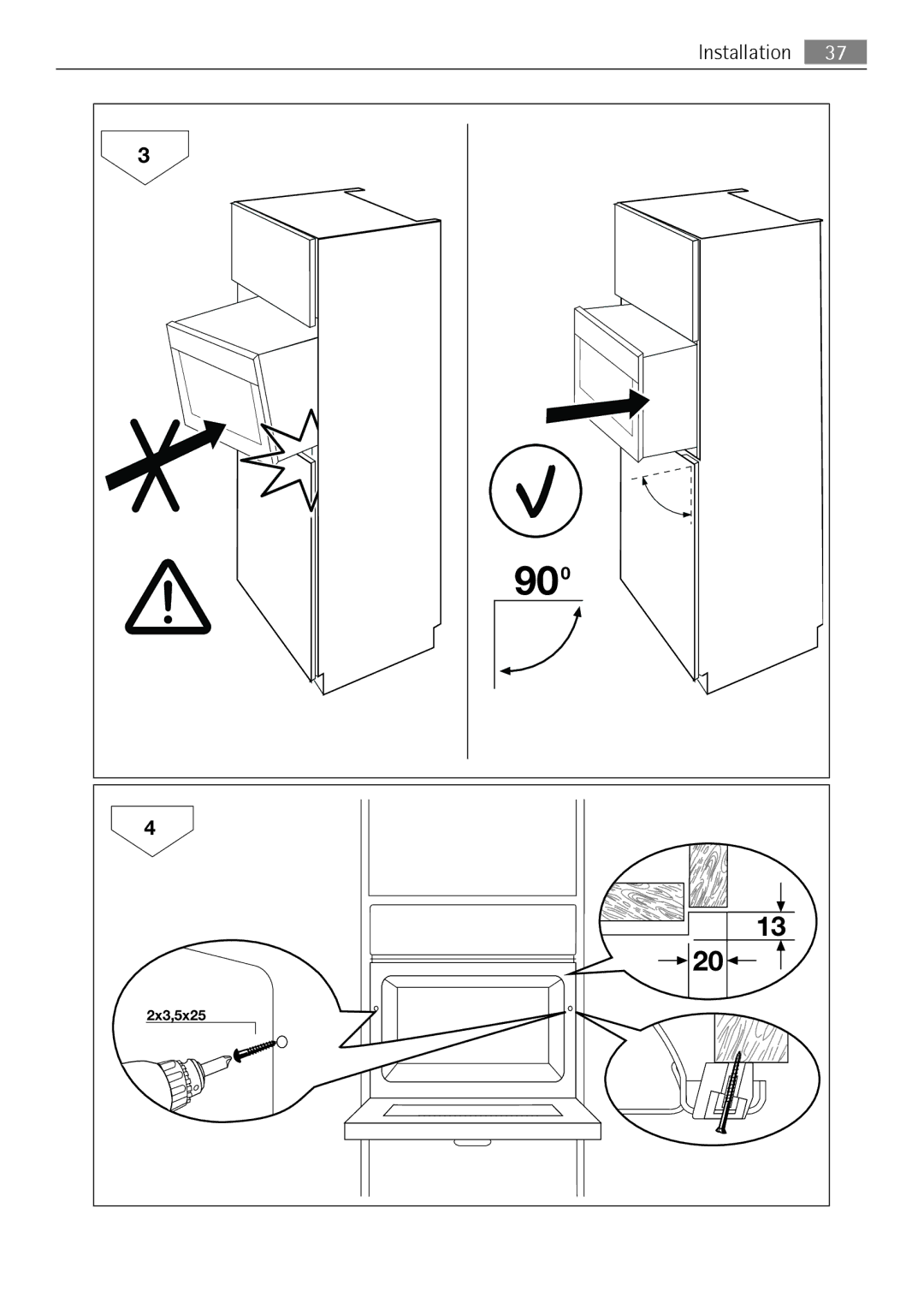 AEG KB7100000 user manual Installation 