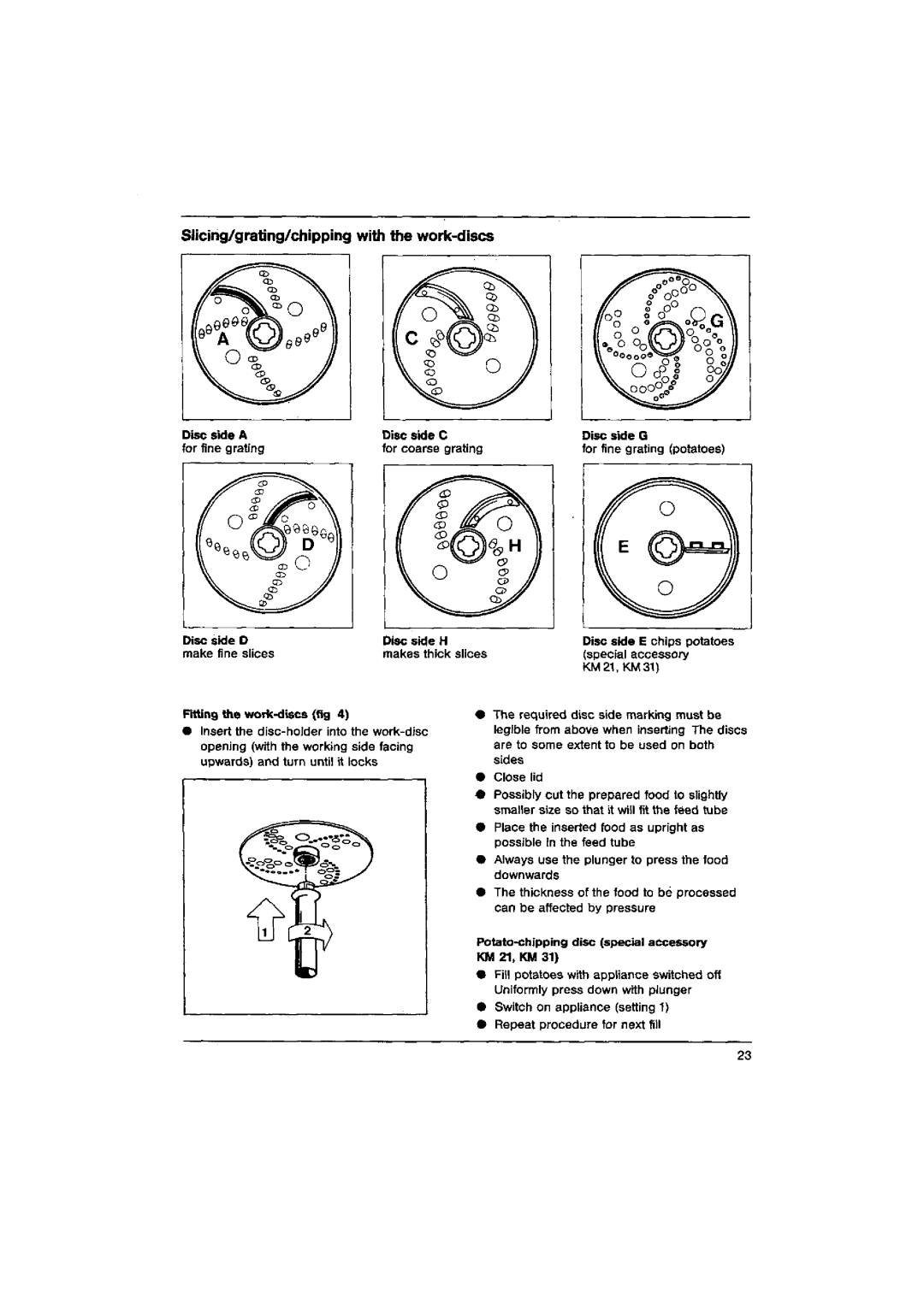 AEG KM 41, KM 21, KM 31 manual 