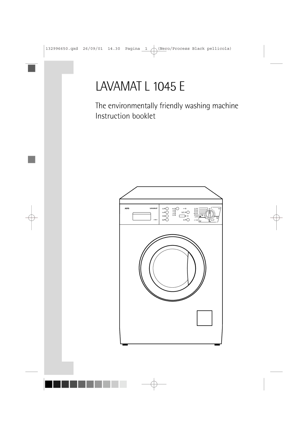 AEG manual Lavamat L 1045 E 