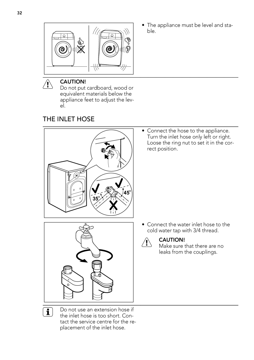 AEG L 60260 FL user manual Inlet Hose 